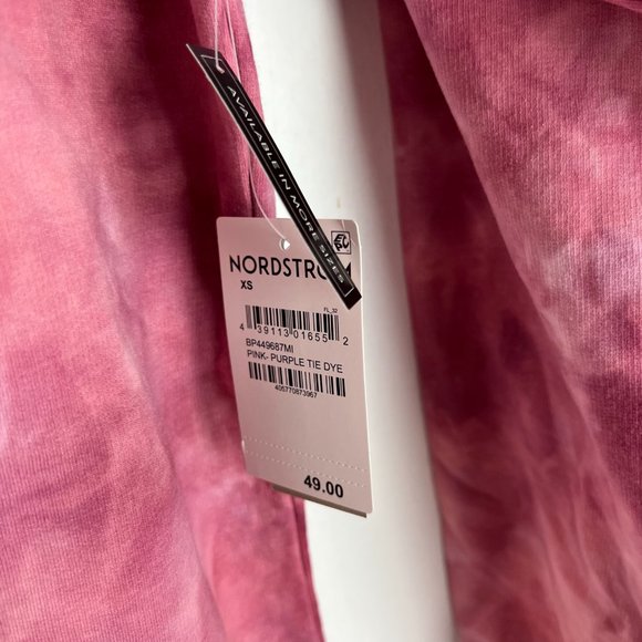 NWT BP Tie Dye Fleece Hoodie In Pink-Purple Tie Dye Sweatshirt Size XS - Picture 7 of 11